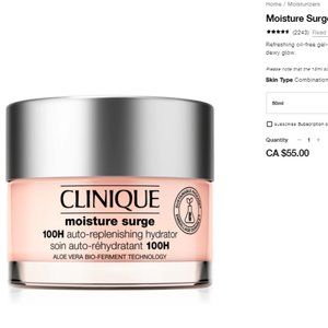 Clinique Moisture Surgeβ’ 100H Auto-Replenishing Hydrator - New Full Size